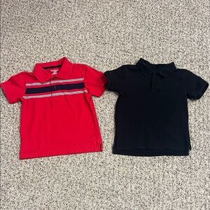 🍀5/$20 Garanimals Kids Polo Set in Red and Black